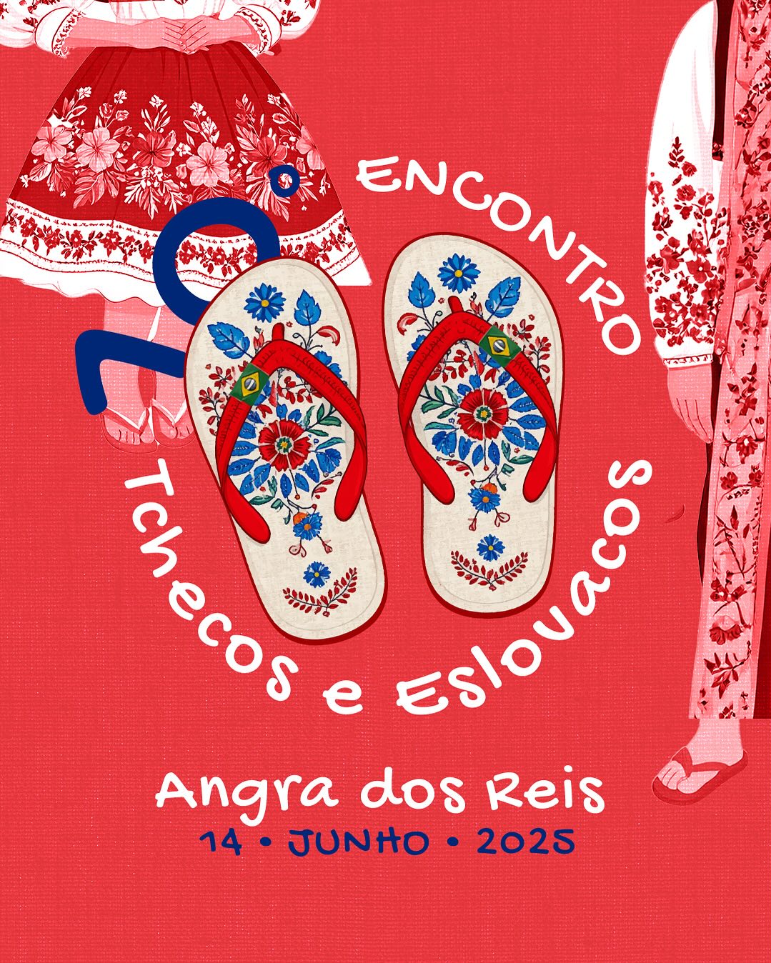 10º Encontro de Tchecos e Eslovacos no Brasil!  Dias 13 e 14 de junho de 2025  Fradíssimo Hotel – Angra dos ReisVenha celebrar nossa cultura, tradições e amizades!  Programação-  Sexta-feira (13-06)  16h 